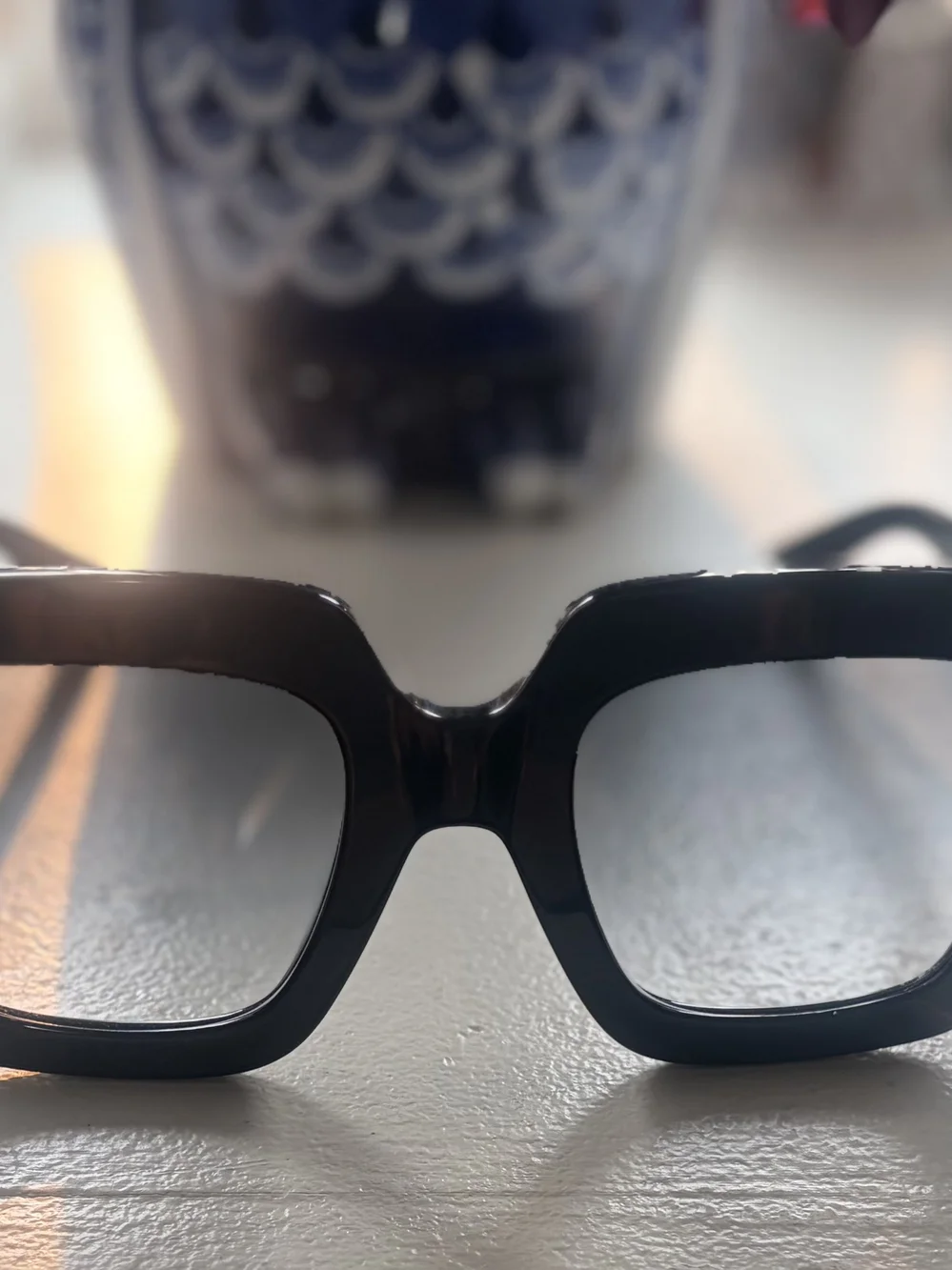 Gucci Glossy Black Square Women's Sunglasses